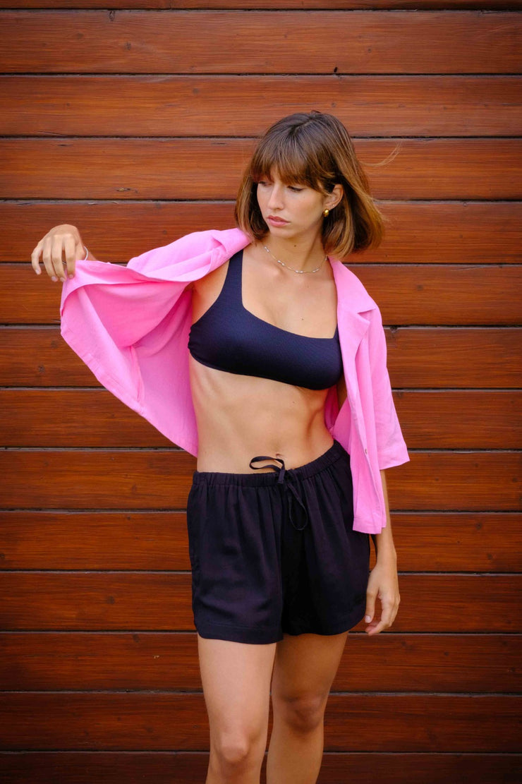 CROP SHIRT FICO PINK