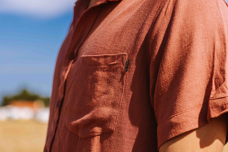 CAMISA MANGA CURTA CANELA