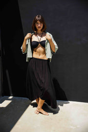 Crop Shirt Fico Verde Seco