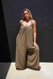 JUMPSUIT THALI DARK OLIVE