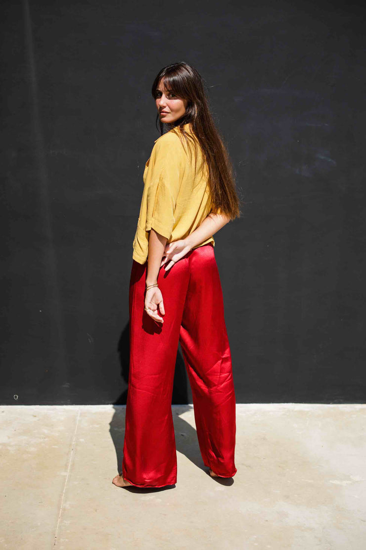 CROP SHIRT FICO MUSTARD