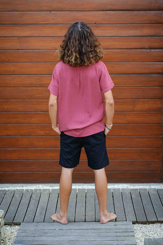 ALGAE DARK PINK SHIRT