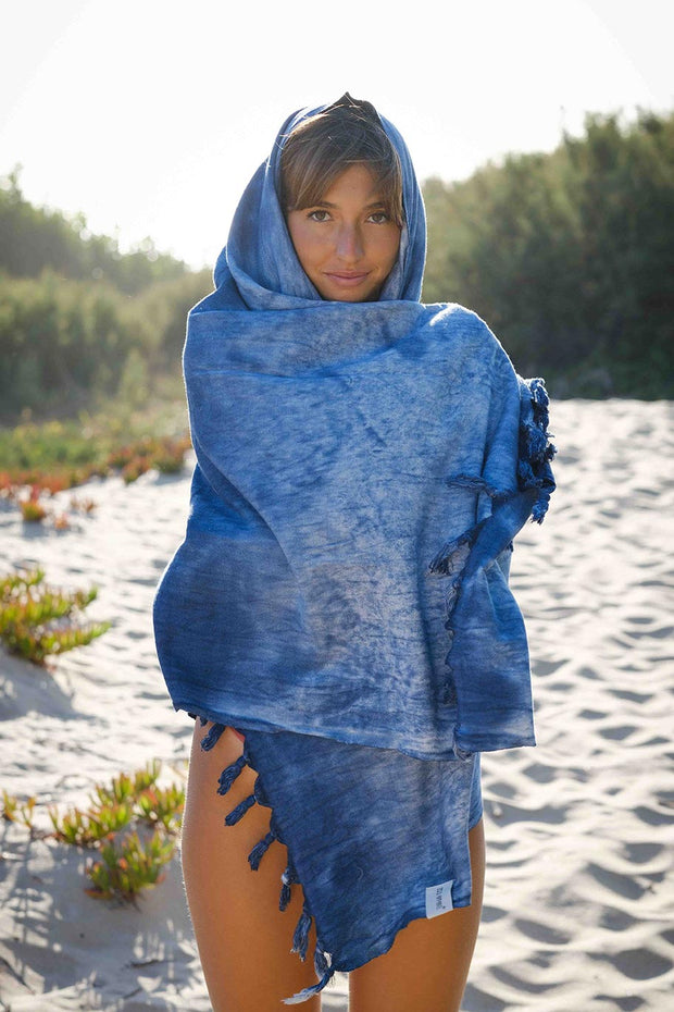 Oslo Sapphire beach towel