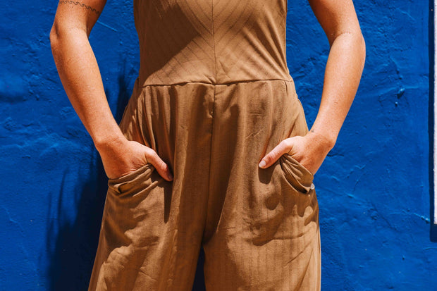 JUMPSUIT MALM LIGHT BROWN