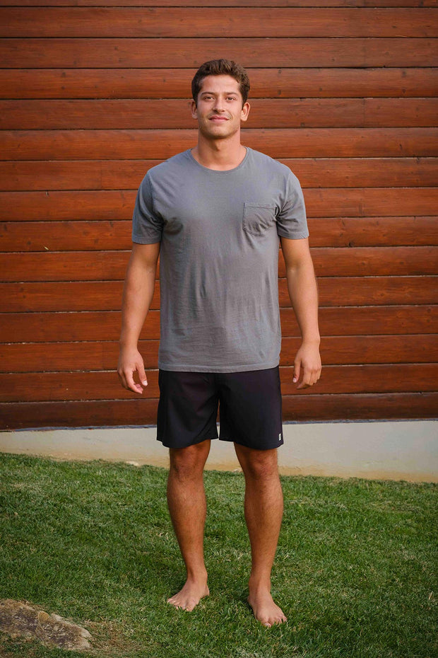 T-SHIRT POCKET GRAY