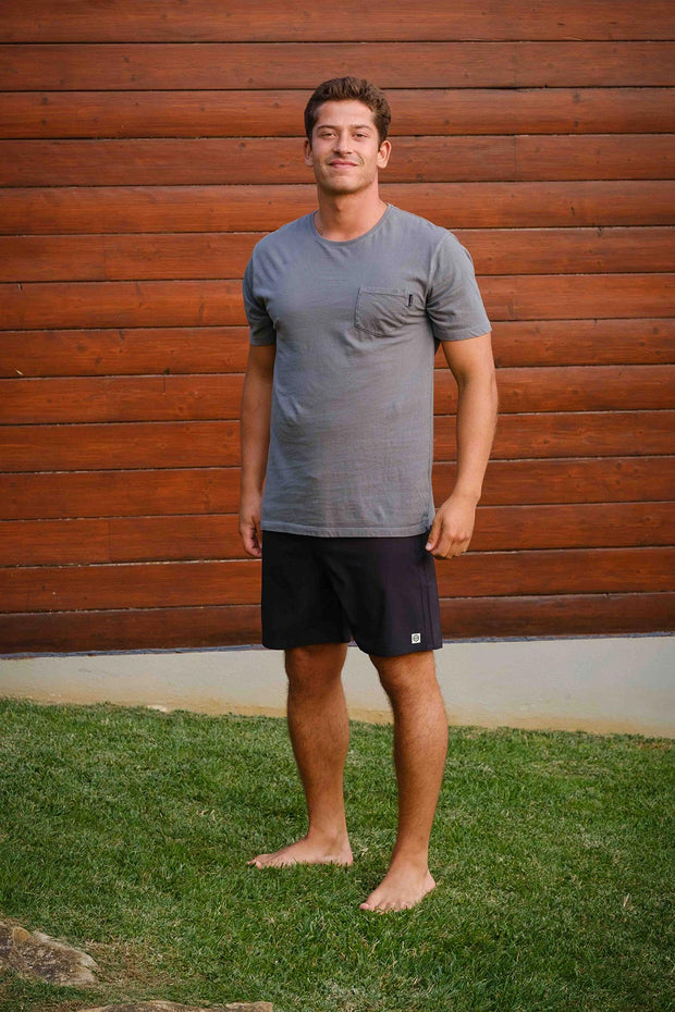 T-SHIRT POCKET GRAY