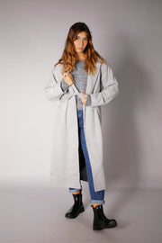 WOOL BLEND COAT WITH BELT - I2003