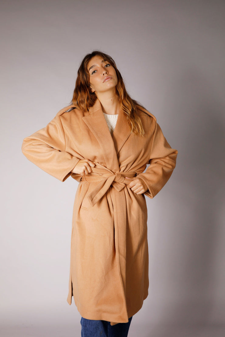 WOOL BLEND COAT BEIGE - I2004